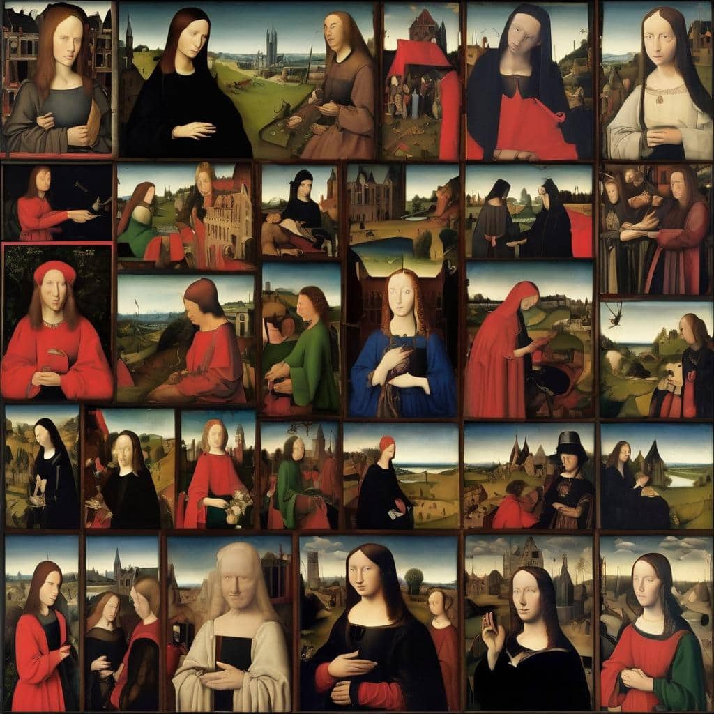 Αντίγραφο, Δραματικές δημιουργίες τέχνης, εμπνευσμένες από τον Leonardo da Vinci, με σύγχρονη και τολμηρή πινελιά.